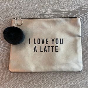 Tshirt & Jeans Latte Pouch